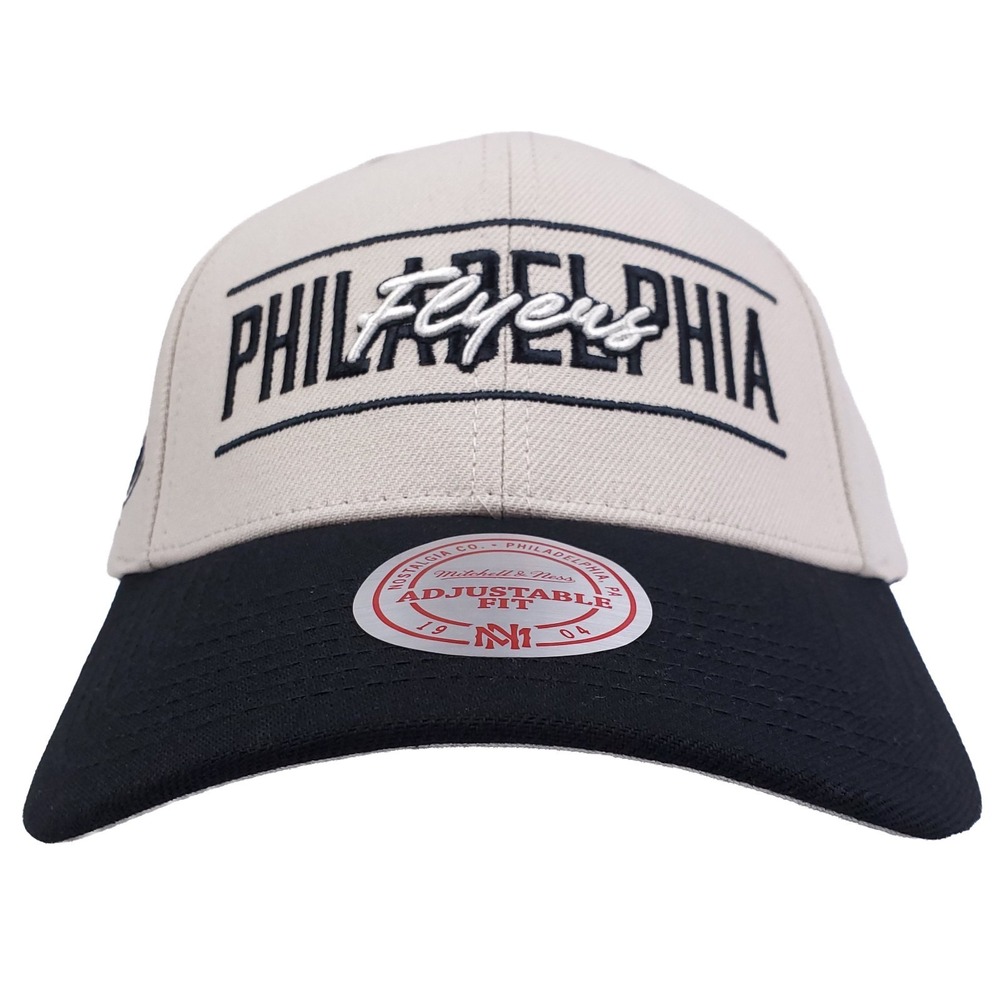 Philadelphia Flyers Mitchell & Ness NHL Pro Fit Snapback Hat Cap 3D Logo NWT